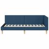 vidaXL Estructura de cama en esquina Azul 100 cm x 200 cm Terciopelo