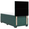 vidaXL Cama box spring con colch&oacute;n terciopelo verde oscuro 80x200 cm