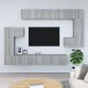 vidaXL Mueble de pared para TV madera contrachapada gris sonoma