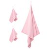 vidaXL Set de Toallas de Deportes 3 pcs Rosa Poliéster y Poliamida