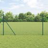 vidaXL Poste de Valla Verde 50 x 1,4 m (19 x 19 mm malla) Acero y PVC