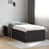 vidaXL Estructura de cama madera de ingenier&iacute;a negra 75x190 cm