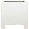vidaXL Jardineras 2 unidades acero blanco 30x30x30 cm