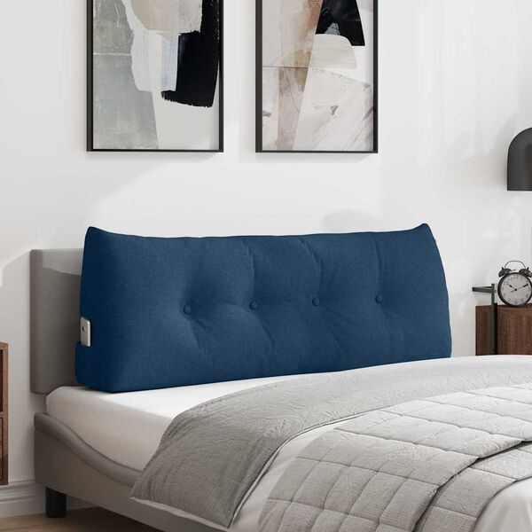 vidaXL Coj&iacute;n de Espalda Azul 120 x 24 x 50 cm tela