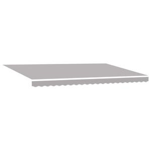 vidaXL Toldo retr&aacute;ctil Gris Claro 500 x 300 cm Tela y Aluminio