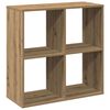 vidaXL Librer&iacute;a divisora madera roble artisan 69,5x29x69,5 cm