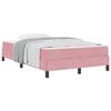vidaXL Cama tipo Box Spring con colch&oacute;n Rosa 120 x 190 cm tela