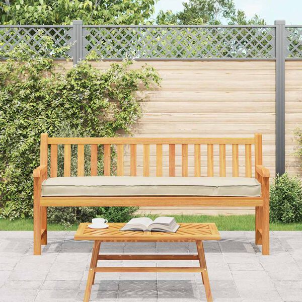 vidaXL Coj&iacute;n para palet Crema 200 x 40 x 8 cm Tela Oxford