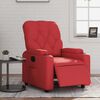 vidaXL Sill&oacute;n reclinable el&eacute;ctrico de cuero sint&eacute;tico rojo