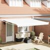 vidaXL Toldo Retr&aacute;ctil Blanco 400 x 300 cm Poli&eacute;ster