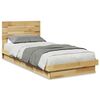 vidaXL Estructura de cama con cabecero sin colch&oacute;n 75x190 cm