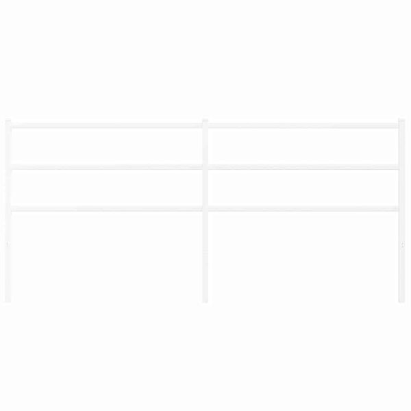 vidaXL Cabecero de repuesto de metal blanco 193 cm