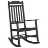 vidaXL Mecedora Negro 84 x 65 x 114 cm Resina