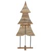 vidaXL &Aacute;rbol de Navidad Marr&oacute;n 181,5 cm Madera de teca maciza