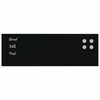 vidaXL Pizarra magn&eacute;tica de pared vidrio templado negro 60x20 cm