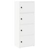 vidaXL Estanter&iacute;a de madera de ingenier&iacute;a blanca 40x24x102 cm