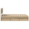 vidaXL Estructura de cama Sonoma 120 x 200 cm Madera de pino macizo