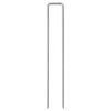 vidaXL Clavijas de tierra forma U 50 uds acero galvanizado 20x3,5 cm