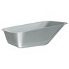 vidaXL Reemplazo de bandeja de carretilla Plateado 88 x 60 x 32 cm