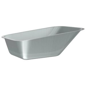 vidaXL Reemplazo de bandeja de carretilla Plateado 88 x 60 x 32 cm
