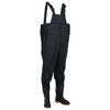 vidaXL Vadeador de pecho con botas negro talla 43