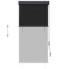 vidaXL Estor enrollable de exterior gris antracita 80x250 cm