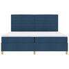 vidaXL Cama tipo Box Spring con colch&oacute;n Azul 200 x 200 cm tela