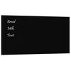 vidaXL Pizarra magn&eacute;tica de pared vidrio templado negro 80x40 cm