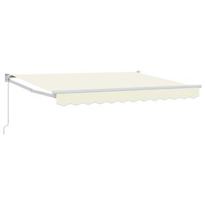 vidaXL Toldo retr&aacute;ctil manual Crema 2,5 x 2 m