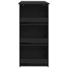 vidaXL Mesa bar estante almacenaje contrachapada negro 102x50x103,5 cm