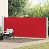 vidaXL Toldo lateral retr&aacute;ctil para patio rojo 600x160 cm