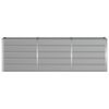 vidaXL Jardinera Gris Claro 160 x 40 x 75 cm Acero