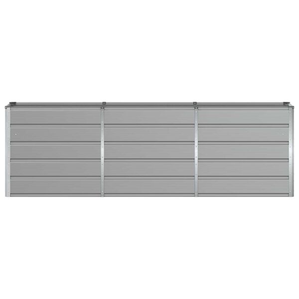 vidaXL Jardinera Gris Claro 160 x 40 x 75 cm Acero