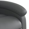 vidaXL Sill&oacute;n de masaje reclinable el&eacute;ctrico cuero sint&eacute;tico gris