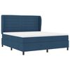 vidaXL Cama tipo Box Spring con colch&oacute;n Azul 180 x 200 cm tela