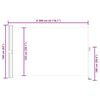 vidaXL Toldo lateral retr&aacute;ctil para patio 160x300 cm crema