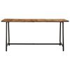 vidaXL Mesa de comedor madera maciza de mango 160x80x75 cm