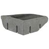 vidaXL Lavabo Gris (30-37) x (30-37) x 12 cm Piedra del R&iacute;o