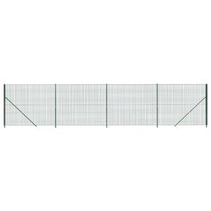 vidaXL Cerca de alambre con brida verde 1,4x10 m