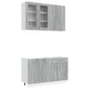 vidaXL Unidad de cocina LYON 4 pcs Sonoma gris Madera de ingenier&iacute;a
