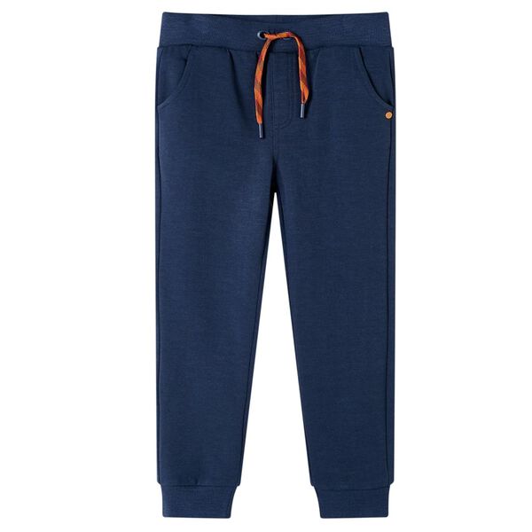 Pantalones de ch&aacute;ndal infantiles azul marino m&eacute;lange 92
