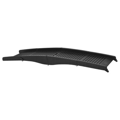 vidaXL Rampa plegable para perros plástico negro 153x40x12,5 cm