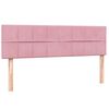 vidaXL Cama box spring con colch&oacute;n terciopelo rosa 140x220 cm