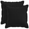 vidaXL Funda de almohada 2 uds. HOUTEN Negro 40 x 40 cm Lino Sint&eacute;tico