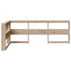 vidaXL Cabecero librer&iacute;a en forma de L madera maciza de pino 90 cm