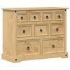 vidaXL C&oacute;moda cajonera Corona madera maciza de pino 101x45x82 cm