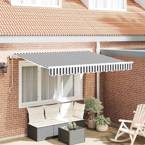 vidaXL Toldo Retr&aacute;ctil Antracita 250 x 200 cm tela