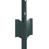 vidaXL Postes de cerca Manual 22 pcs Verde 100 cm Acero