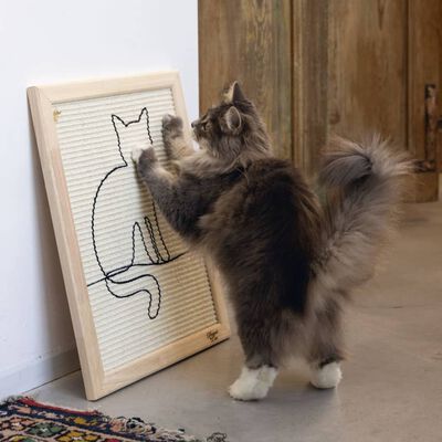 Designed by Lotte Tabla rascador para gatos Sammy madera 50x40x2 cm