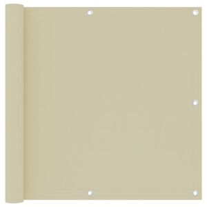 vidaXL Toldo para balc&oacute;n tela oxford crema 90x300 cm
